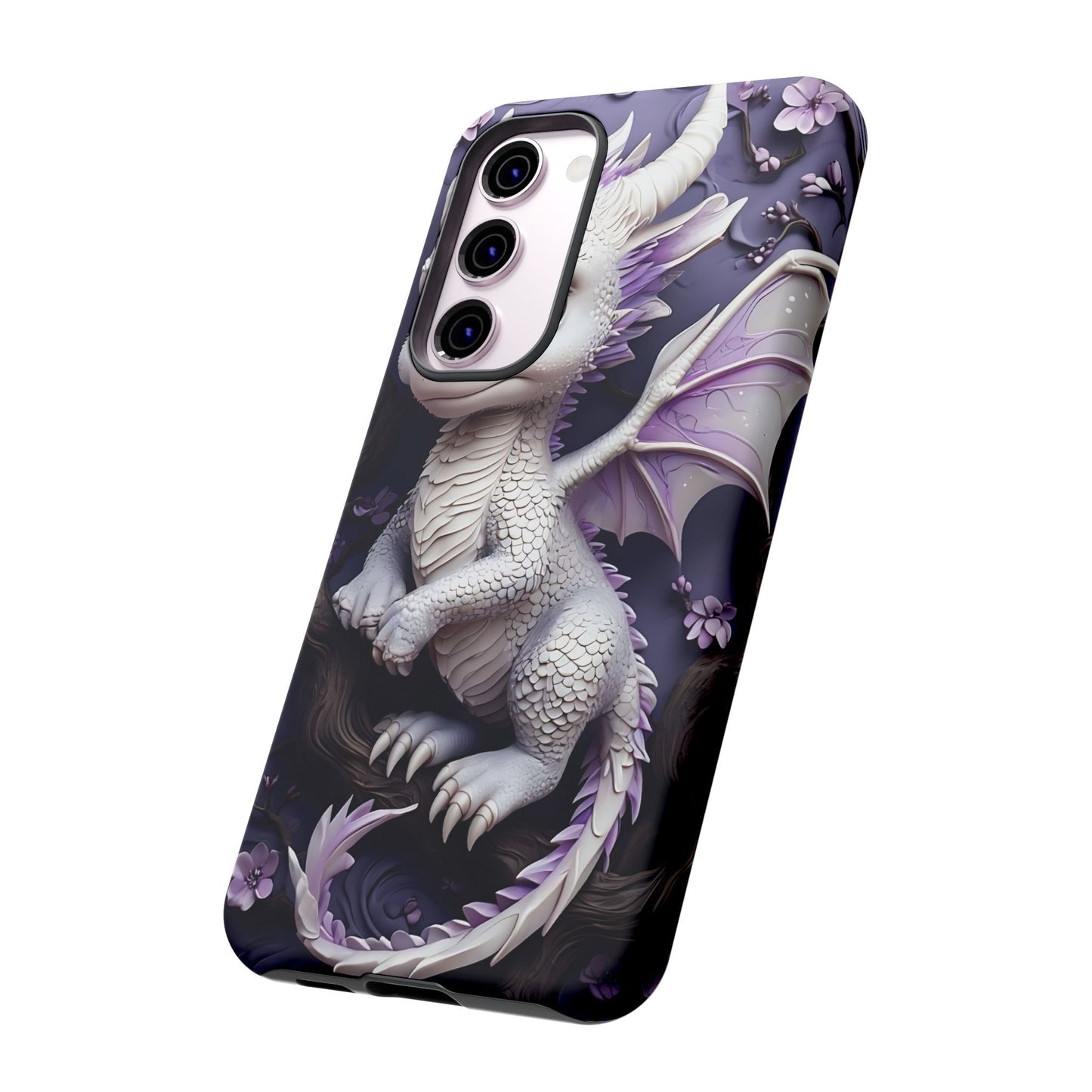 Charming Young Dragon on a Branch Phone Case Design
