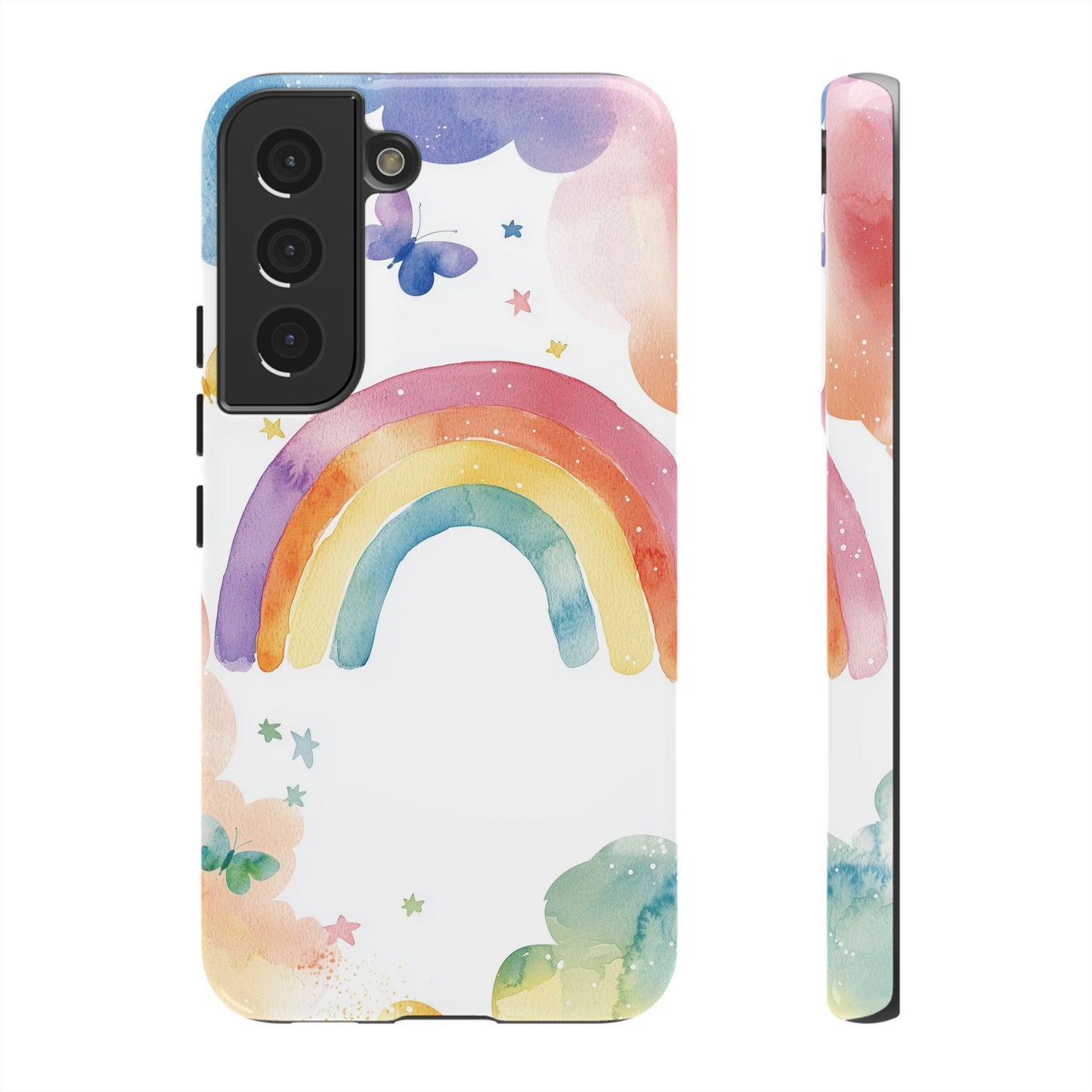 Rainbow Whimsy Watercolor Phone Case for iPhone, google Pixel & Samsung