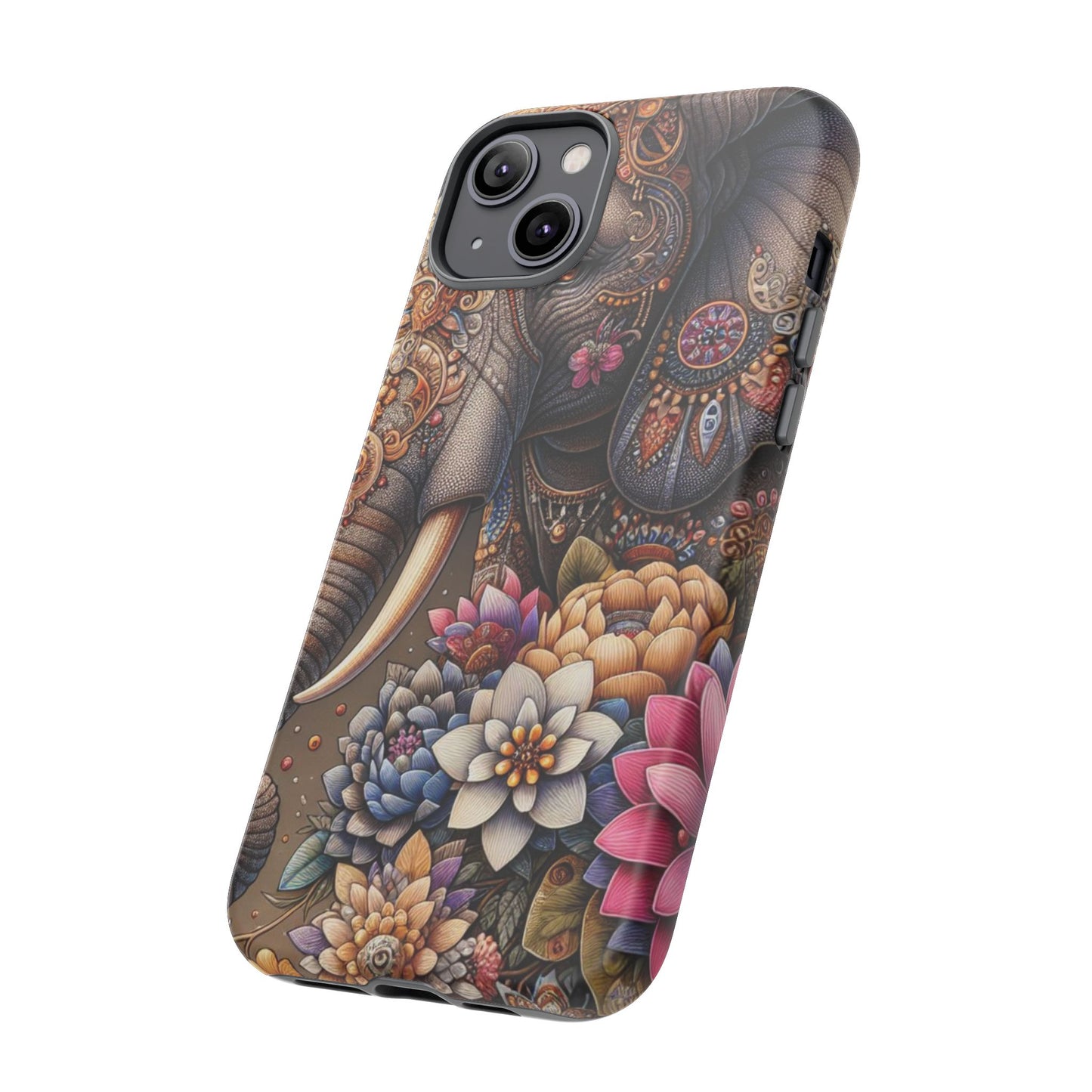 Royal Ornate Elephant Mobile Cover – Luxurious Bohemian Art