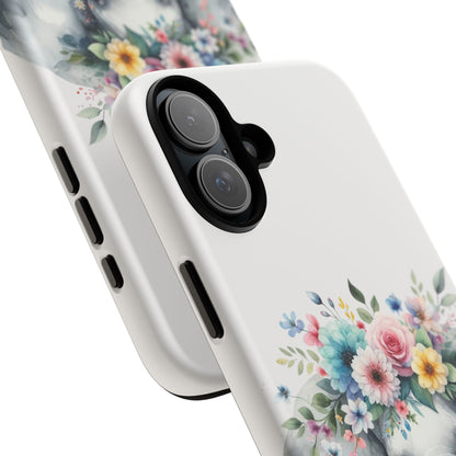 Floral Crown Elephant Mobile Cover – Elegant Watercolor Art