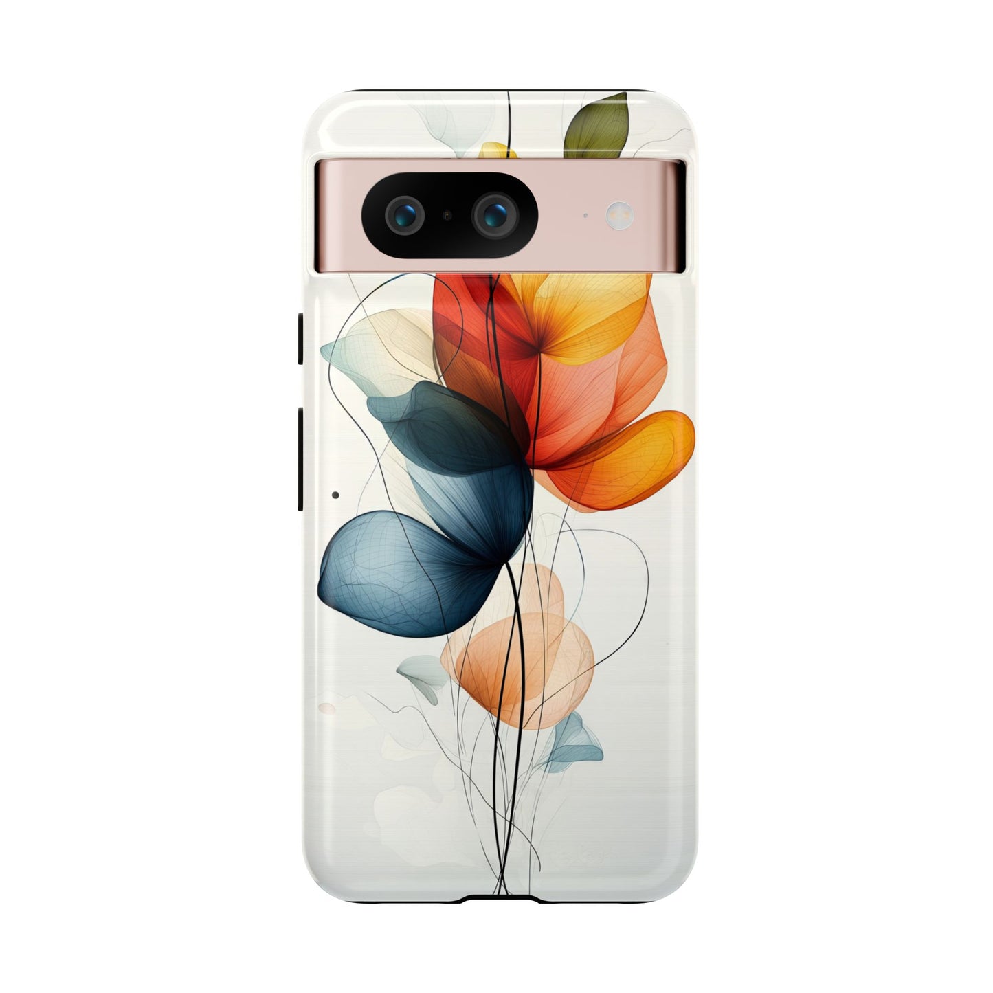Whispering Petals – Elegant Floral Art Case for iPhone, Pixel & Samsung