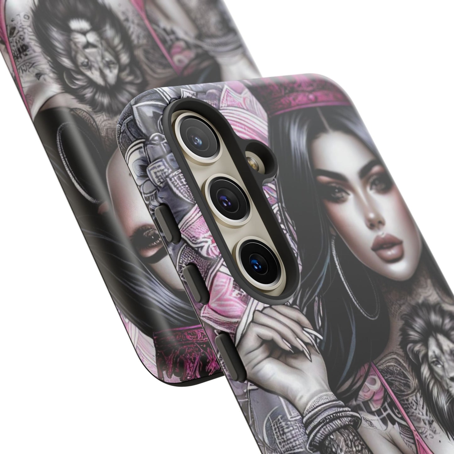 Queen of the Jungle – Regal Tattooed Goddess Mobile Cover