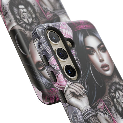 Queen of the Jungle – Regal Tattooed Goddess Mobile Cover