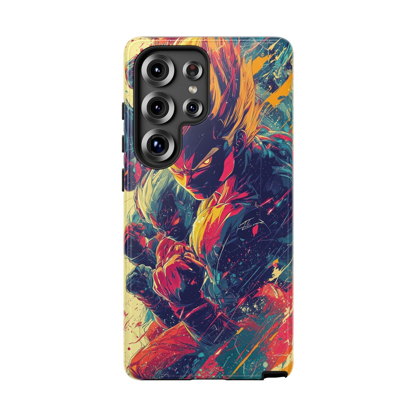 Saiyan Fury | Anime Warrior Power Surge | Comic Style Dragon Battle Phone Case for iPhone, Samsung & Pixel