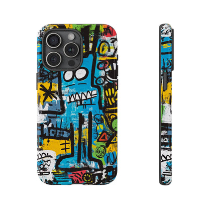 Basquiat Design Phone Case – Unique Street Art Protector - iPhone, Samsung & Google Pixel Cover - Artistic Painting Case,  Art Lover Gift