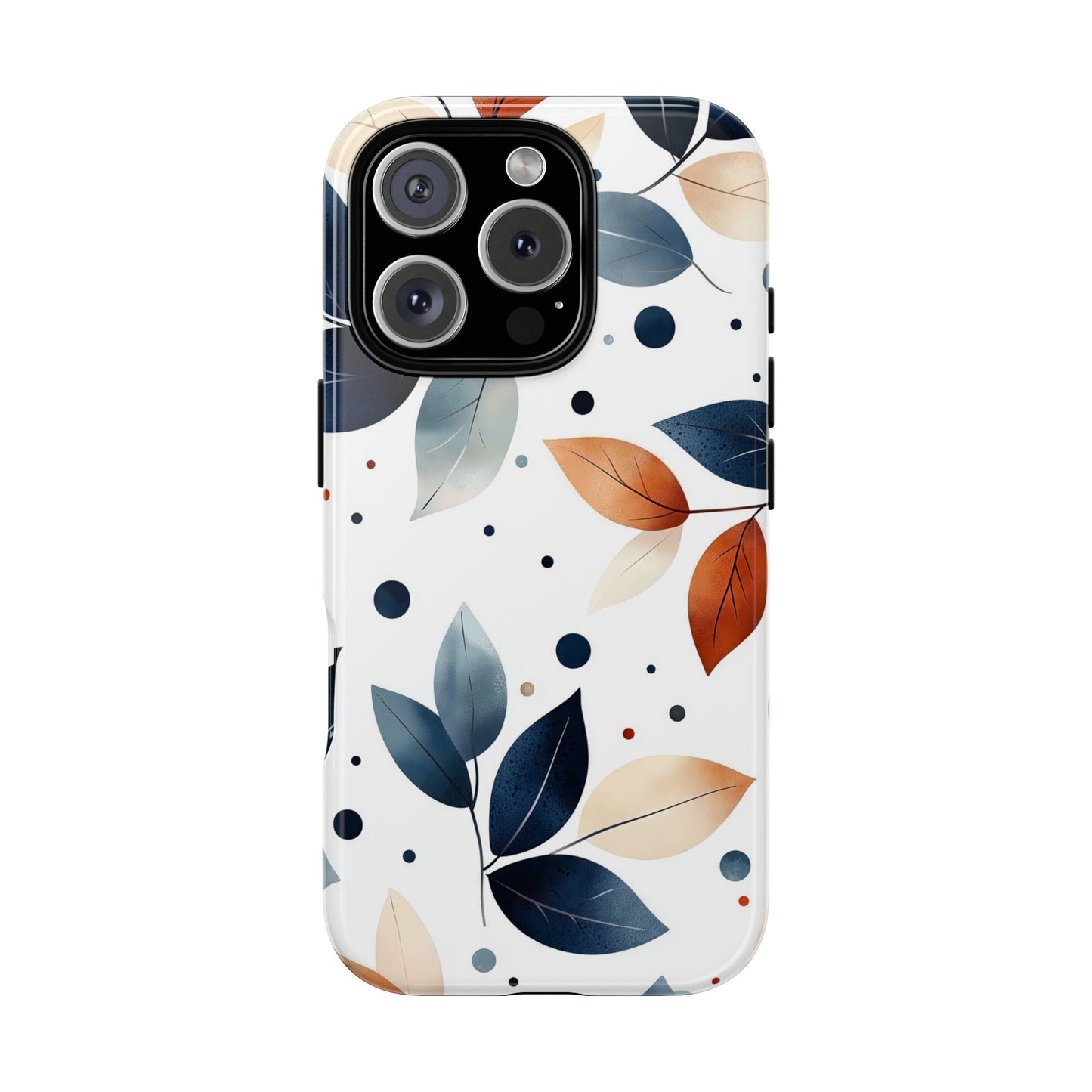Autumn Breeze Leaf Pattern Phone Case | Elegant Botanical Design for iPhone, Samsung & Google Pixel