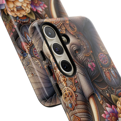 Royal Ornate Elephant Mobile Cover – Luxurious Bohemian Art