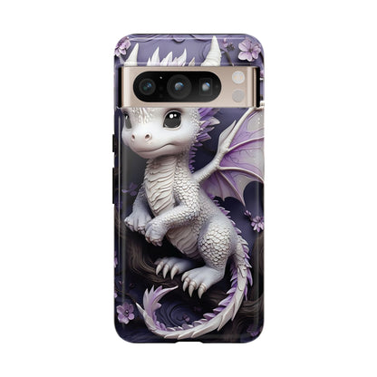 Charming Young Dragon on a Branch Phone Case Design