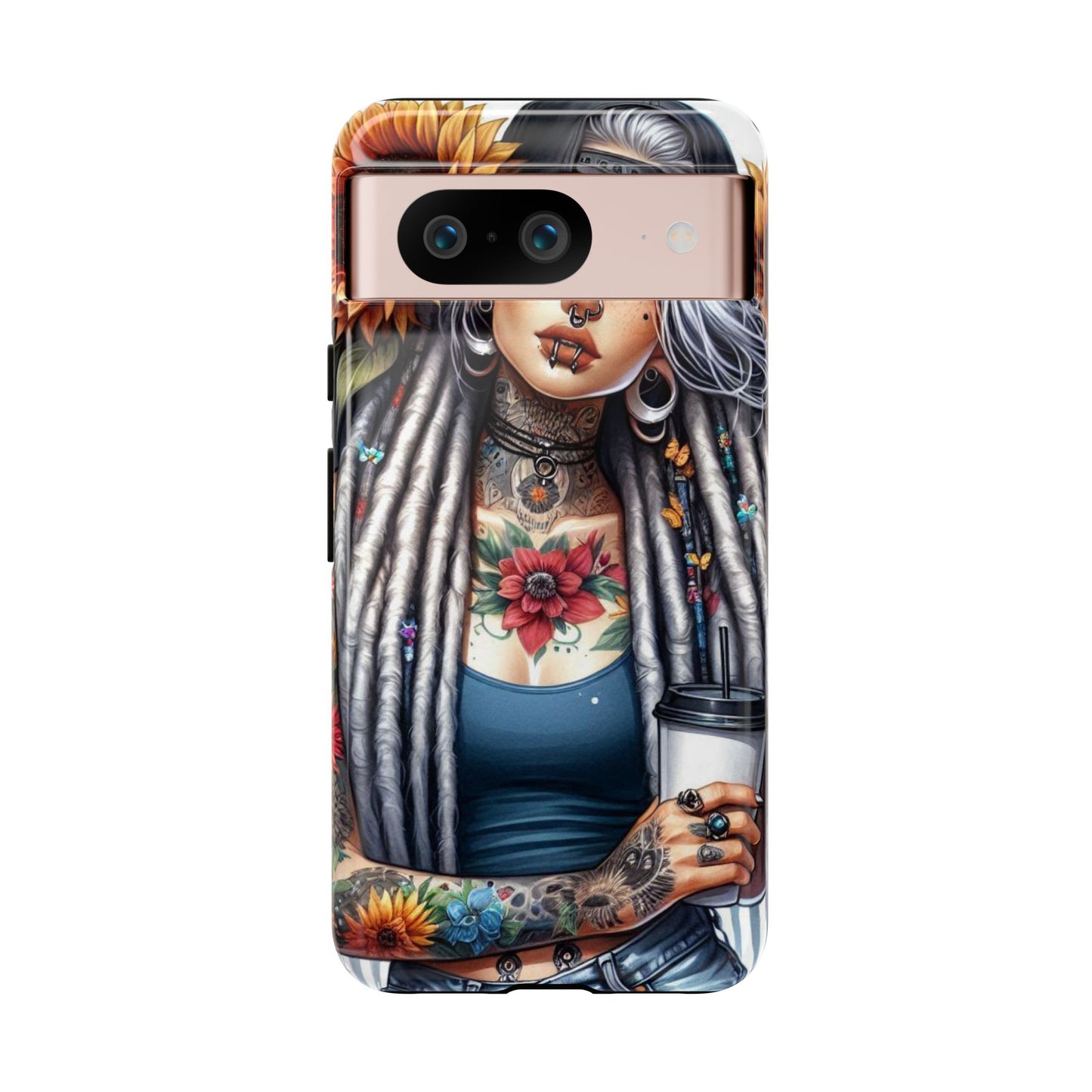 Sunflower Queen – Boho Rebel Tattoo Mobile Cover