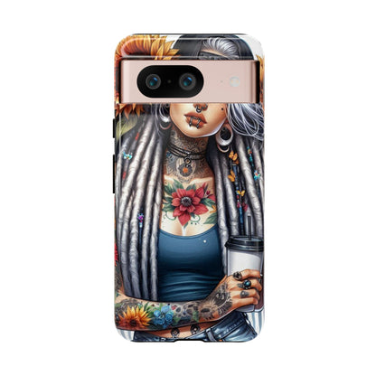 Sunflower Queen – Boho Rebel Tattoo Mobile Cover