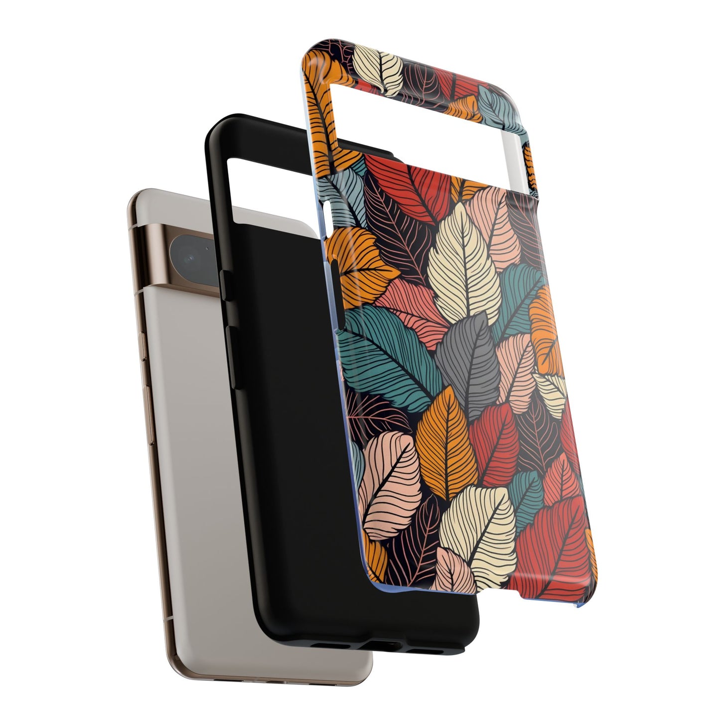 Colorful Abstract Leaves Pattern Design