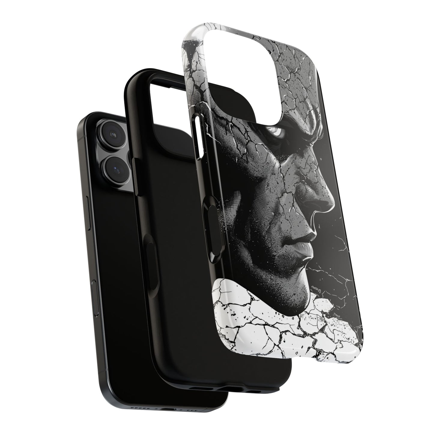 Shattered Reflections of a Symbiotic Soul: The Rise of a Dark Anti-Hero Phone Case for iPhone, Samsung & Pixel
