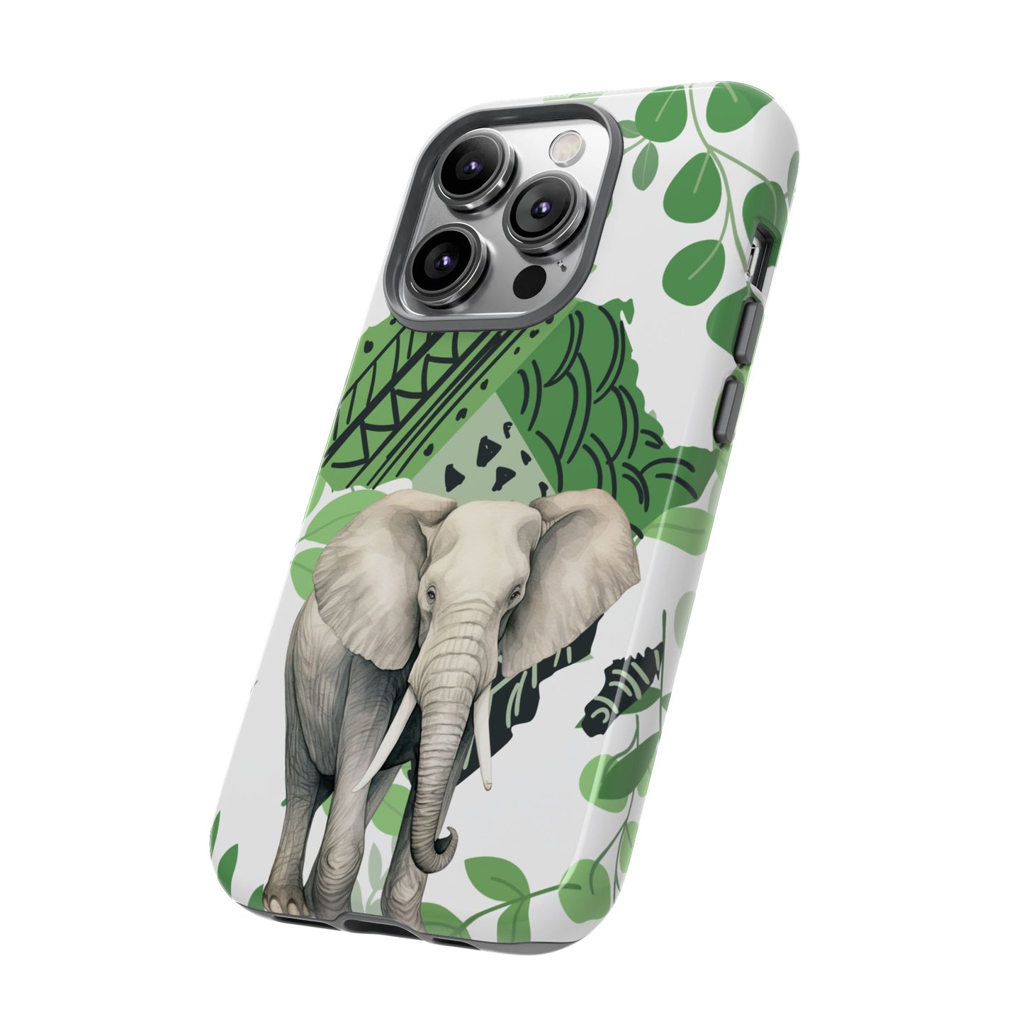 Tropical Elephant Mobile Cover – Nature-Inspired Boho Art