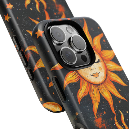 Celestial Sun & Moon Boho Phone Case for iPhone, Pixel & Samsung