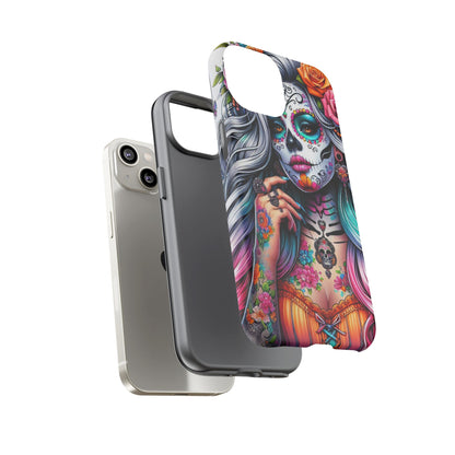 Sugar Skull Goddess – Día de los Muertos Floral Queen Mobile Cover
