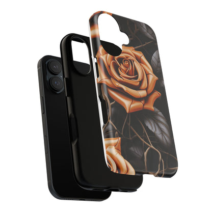 Midnight Gold Rose Mobile Case