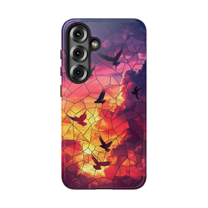 Chorus of Flight – Mosaic Birds Phone Case for iPhone, Samsung & Pixel