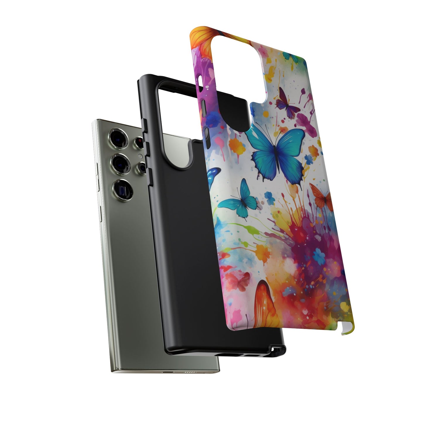 Vibrant Watercolor Butterfly Mobile Case