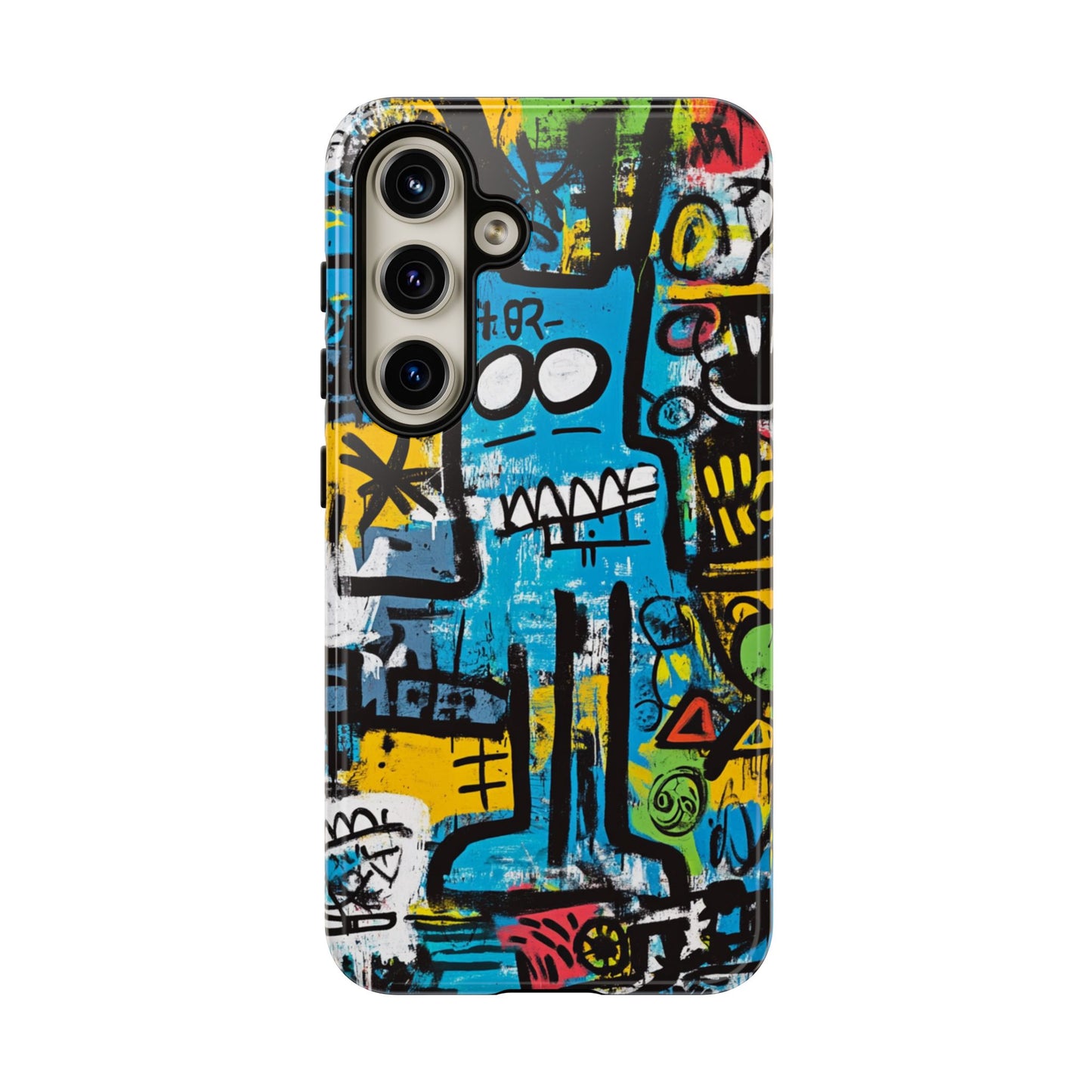 Basquiat Design Phone Case – Unique Street Art Protector - iPhone, Samsung & Google Pixel Cover - Artistic Painting Case,  Art Lover Gift