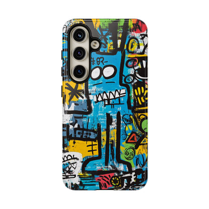 Basquiat Design Phone Case – Unique Street Art Protector - iPhone, Samsung & Google Pixel Cover - Artistic Painting Case,  Art Lover Gift