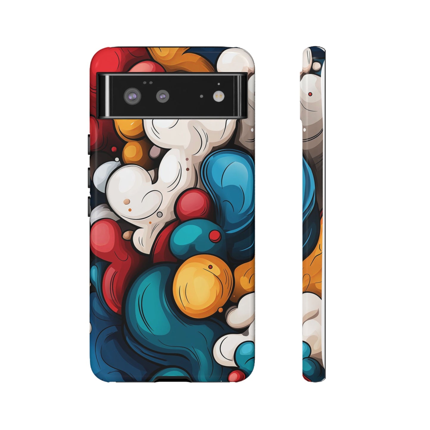 Color Burst – Bold Abstract Bubble Phone Case for iPhone, Samsung & Pixel