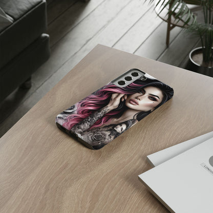 Tattooed Elegance – Gothic Art Mobile Cover