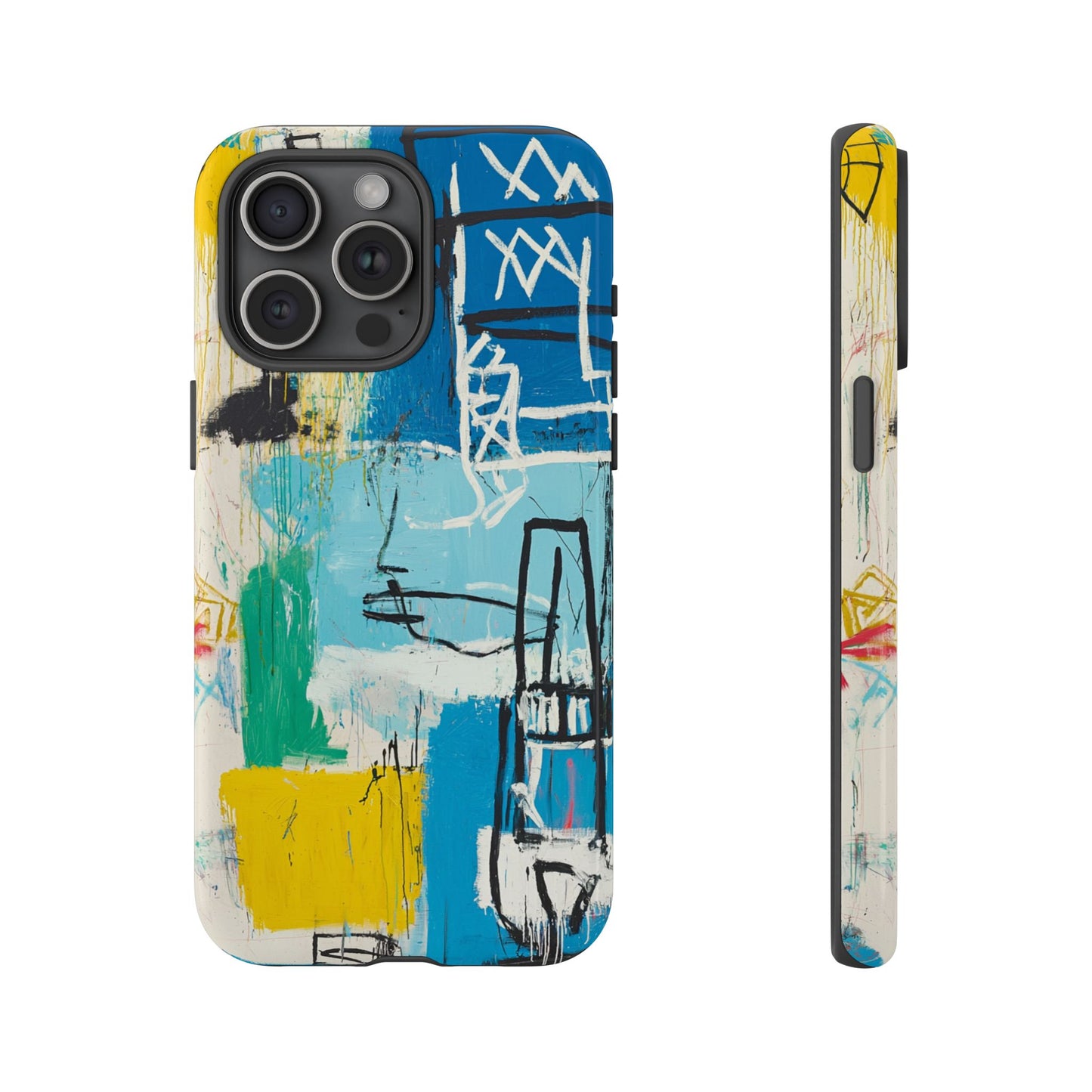 Artistic Phone Case – Jean-Michel Basquiat Graffiti Art - iPhone, Samsung & Google Pixel Cover - Artistic Painting Case,  Art Lover Gift