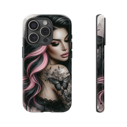 Butterfly Noir – Gothic Beauty & Inked Elegance Mobile Cover