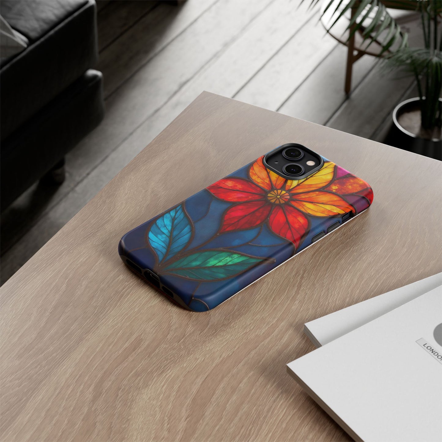 Radiant Blossom: Red and Orange Floral Elegance