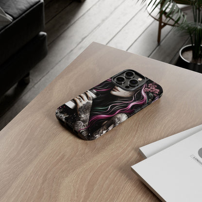 Tattooed Serenity – Gothic Coffee Lover Mobile Cover
