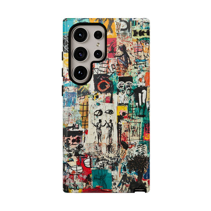Basquiat Phone Cover – Artistic Modern Graffiti Style - iPhone, Samsung & Google Pixel Cover - Artistic Painting Case,  Art Lover Gift