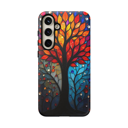 Stained Glass Tree: Vibrant Elegance for Your Case