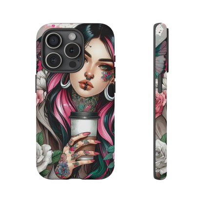 Tattooed Coffee Lover Art Mobile Case