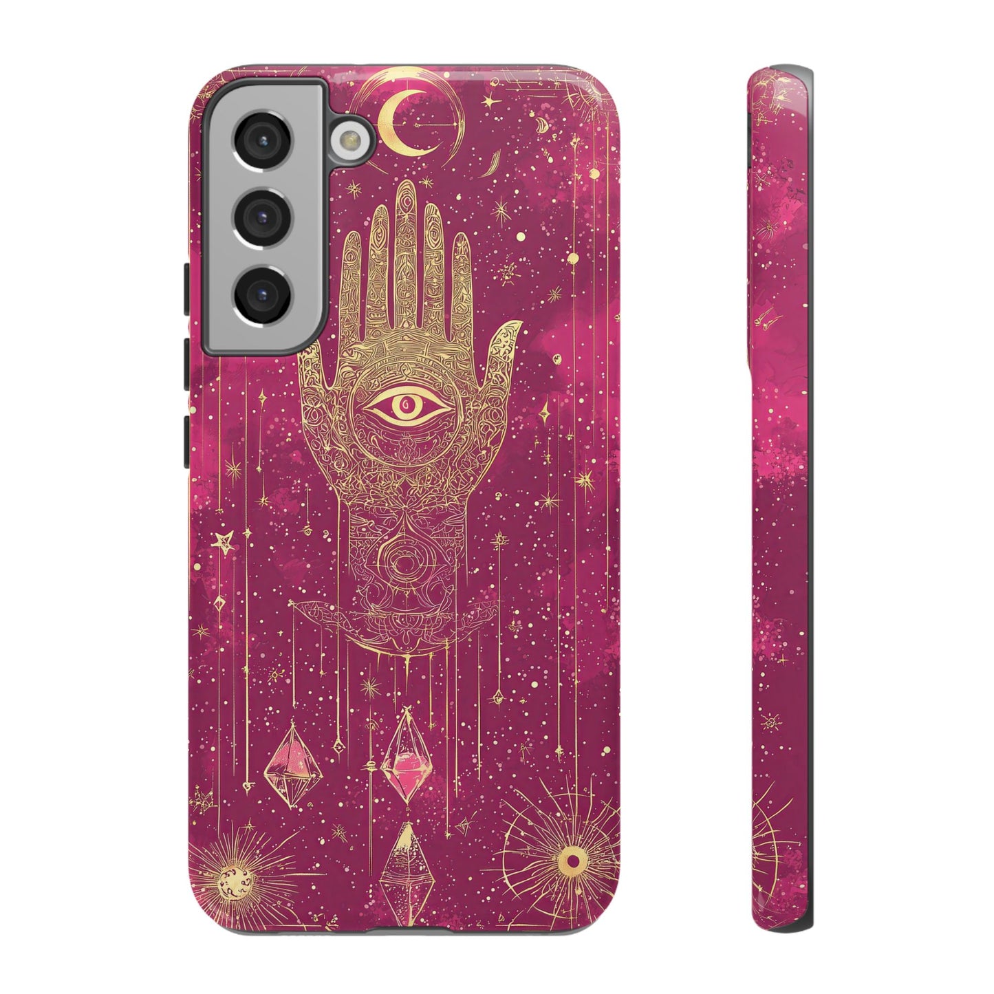 Cosmic Hamsa Boho Phone Case for iPhone, Pixel & Samsung