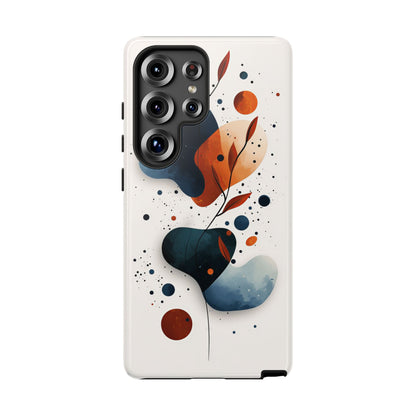 Celestial Bloom – Minimal Abstract Phone Case for iPhone, Samsung & Pixel