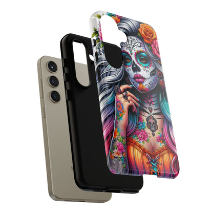 Sugar Skull Goddess – Día de los Muertos Floral Queen Mobile Cover