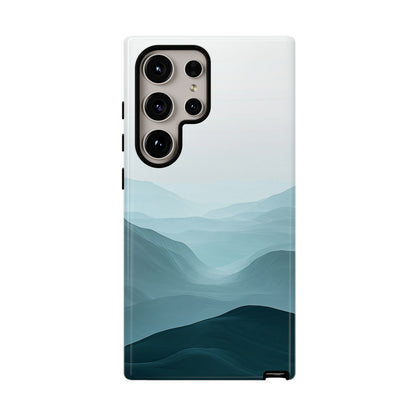 Tranquil Terrain – Misty Abstract Landscape Case for iPhone, Samsung & Pixel