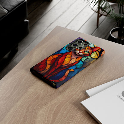 Geometric Cat: Colorful Abstract Portrait