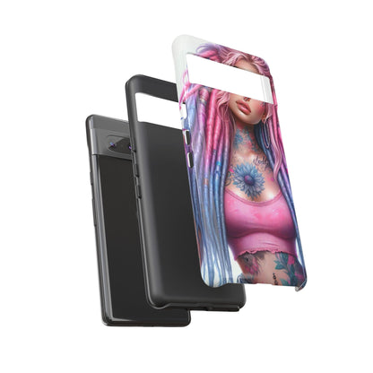 Boho Dream – Vibrant Dreadlocks & Floral Ink Mobile Cover