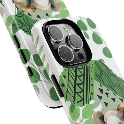 Playful Baby Elephant Mobile Cover – Tropical Boho Art