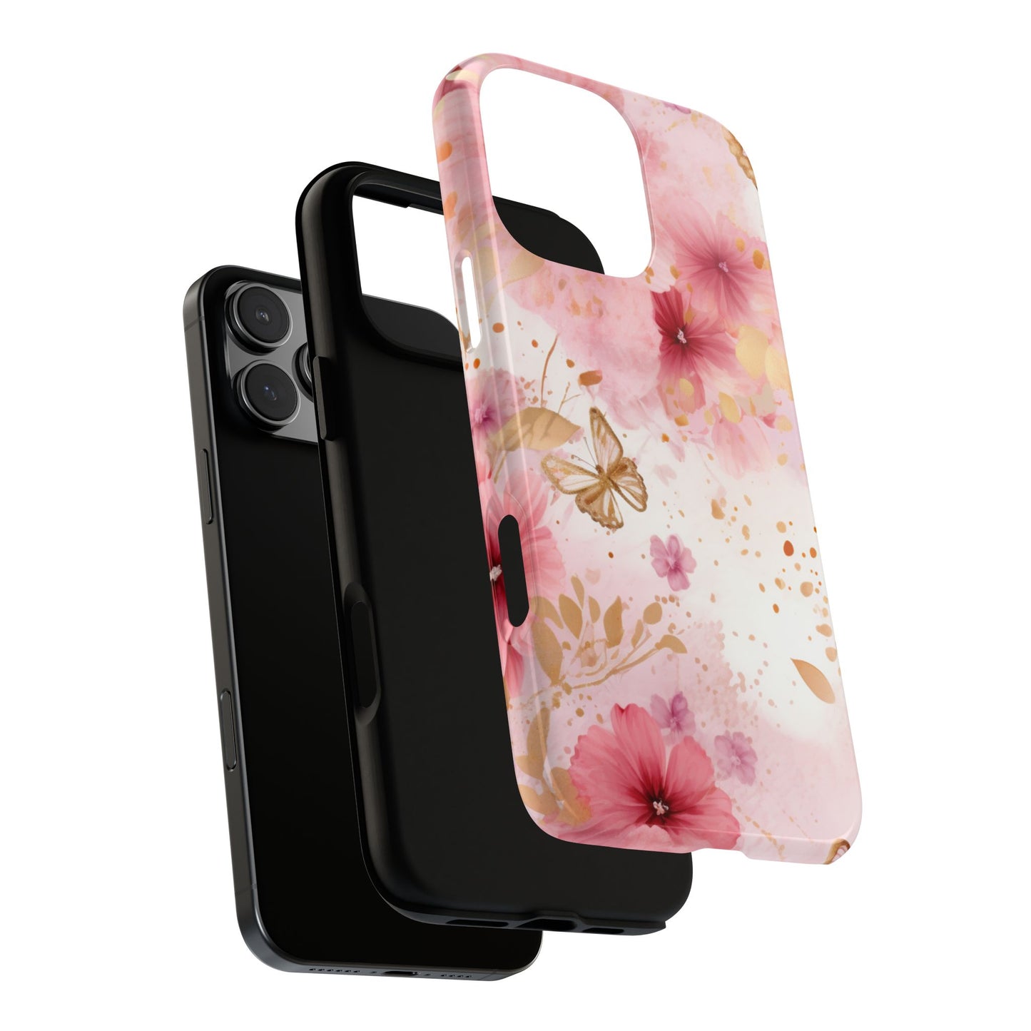 Blush Elegance Floral Mobile Case