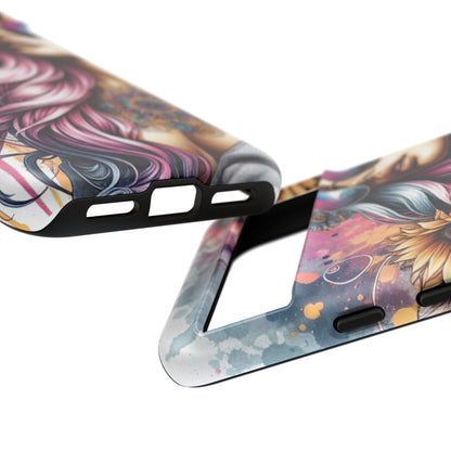 Bohemian Sunflower Queen – Retro Floral Fantasy Mobile Cover