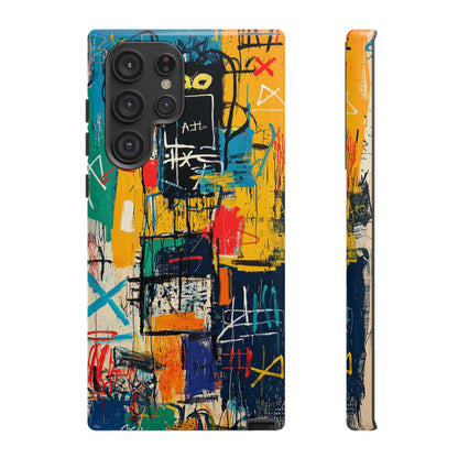 Basquiat Phone Case – Urban Street Art Design - iPhone, Samsung & Google Pixel Cover - Artistic Painting Case,  Art Lover Gift