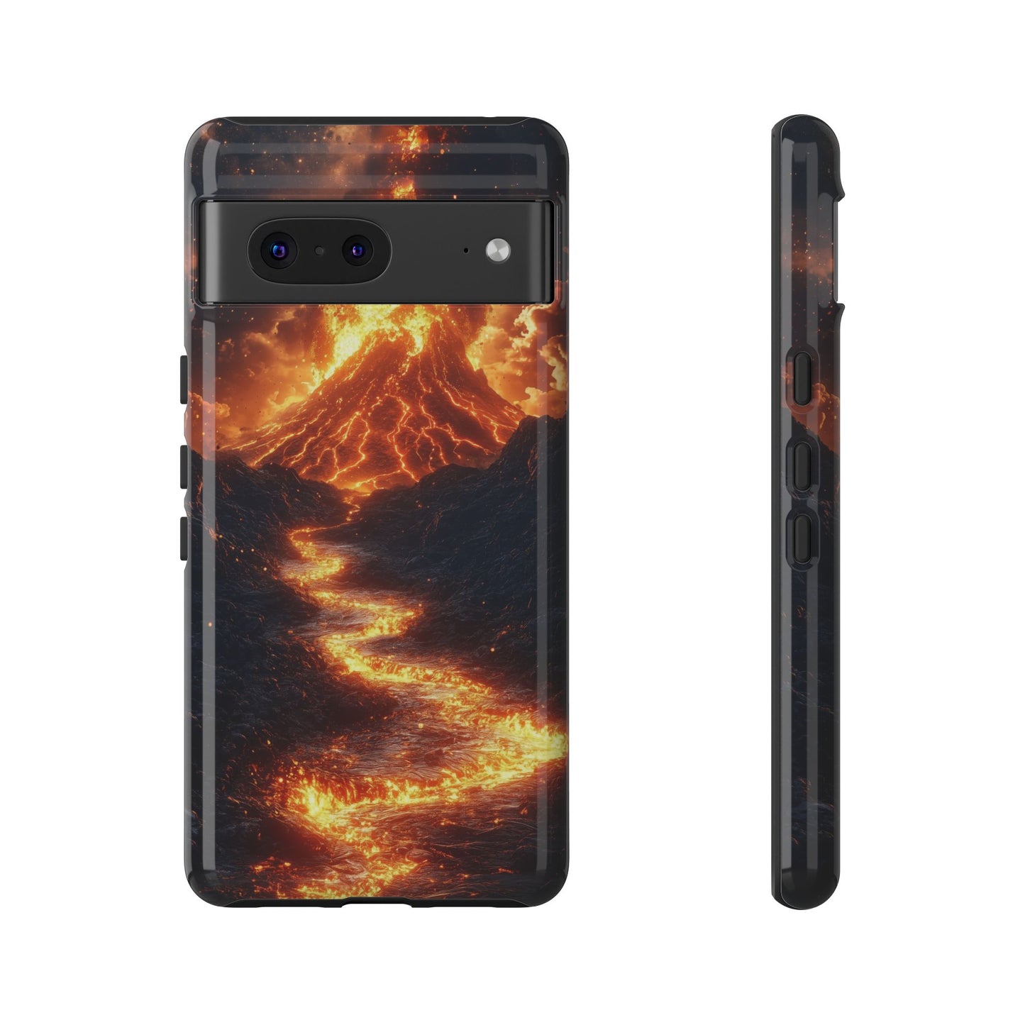 Erupting Volcano Lava Flow Phone Case for iPhone, Samsung & Pixel