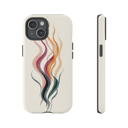 Whispering Waves – Elegant Line Art Abstract Phone Case for iPhone, Samsung & Pixel