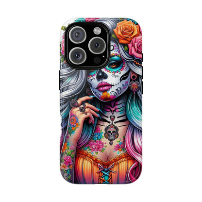 Sugar Skull Goddess – Día de los Muertos Floral Queen Mobile Cover