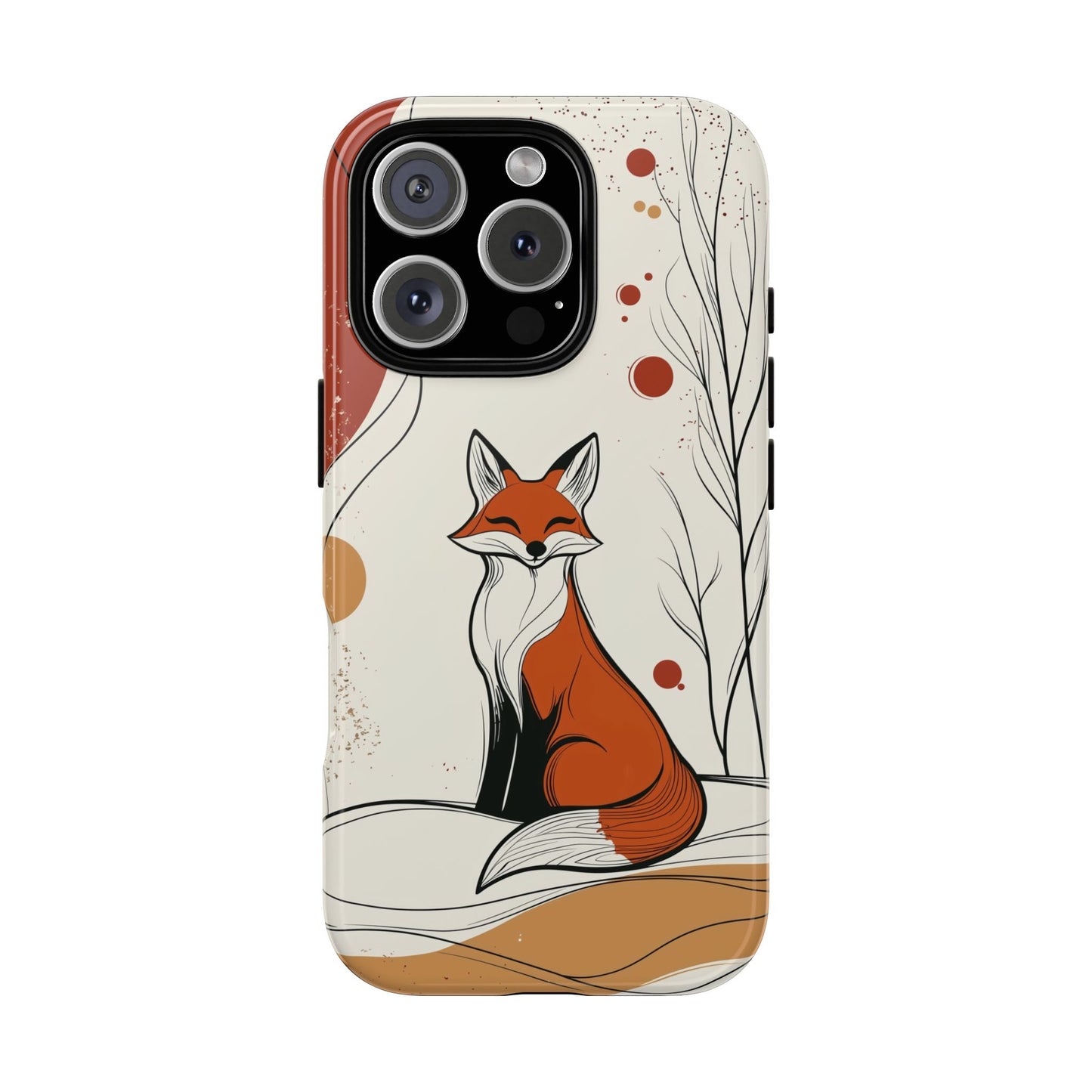Smiling Fox: Playful Forest Charm Phone Case for iPhone, Samsung & Pixel