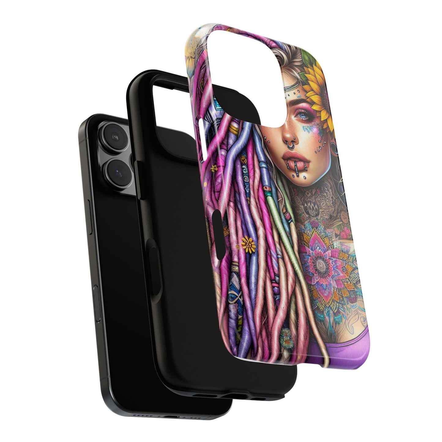 Boho Mandala Goddess – Ethereal Tattoo Art Mobile Cover