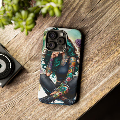 Urban Wildflower – Edgy Tattooed Beauty Mobile Cover