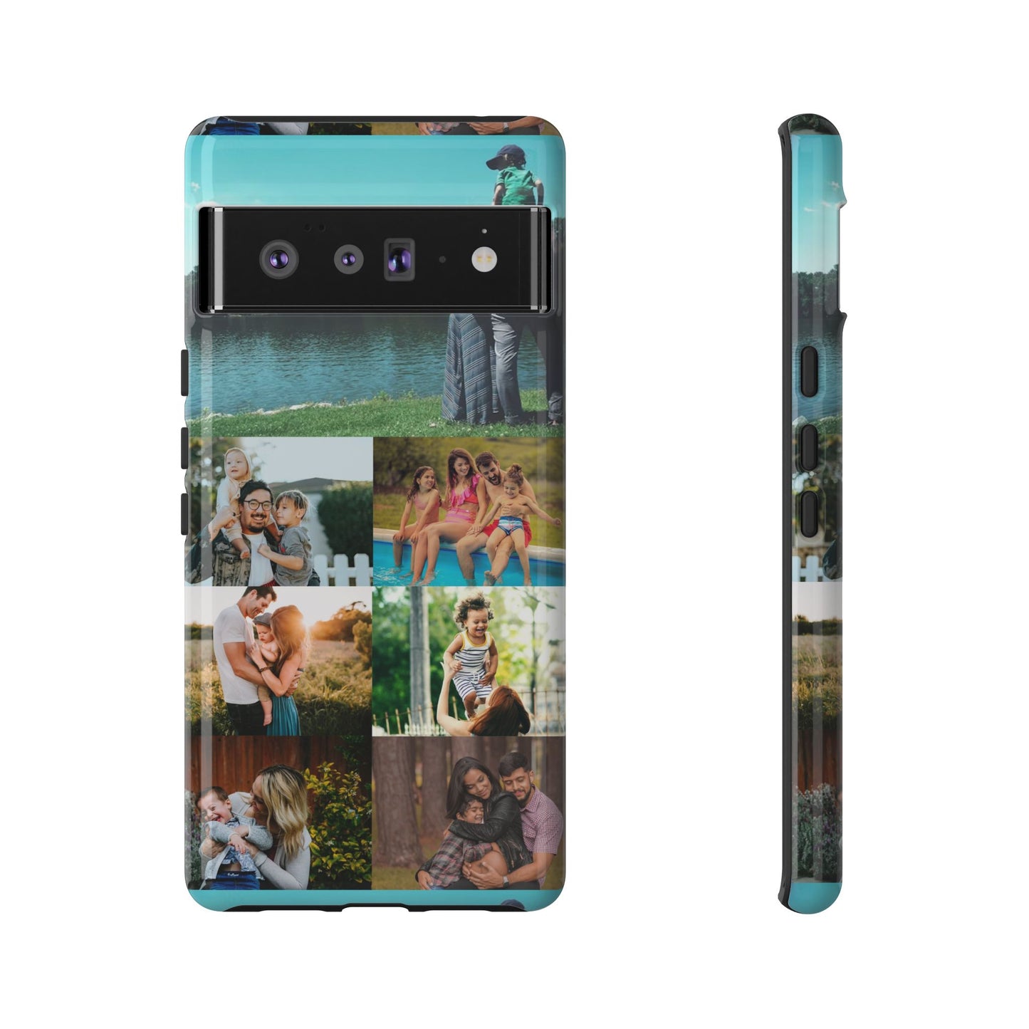 Personalised Custom Photo Collage Phone Case – Add Your Images/Loving Memory – Unique Gift for iPhone, Samsung  & Google Pixel – Protective & Stylish Cover, Couples Gift